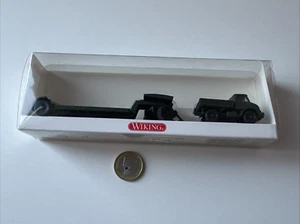 R680 Wiking 6960835 MB Unimog 406 mit Tieflader Bundeswehr Militär Mercedes Benz - Bild 1 von 6