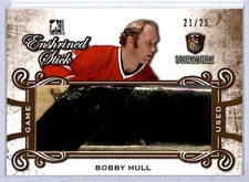2017-18 Leaf ITG Stickwork Enshrined Relics Bobby Hull Stick /25 #ES-03 Chicago