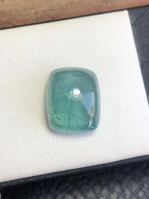 Cabujón de turmalina color azul de 11,60 quilates, muy bonito y brillante 😍 Foto 1 de 4