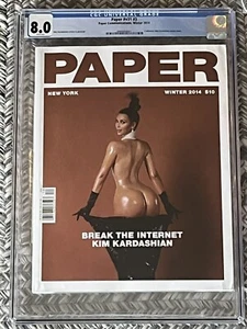 Kim Kardashian Nude Paper Magazine Break The Internet CGC 8.0 2014 V31 #3 - Picture 1 of 4