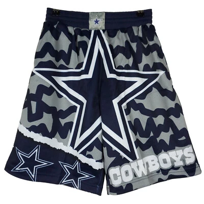 Dallas Cowboys Mitchell & Ness NFL Pequeño Jersey Pantalones Cortos Azul Marino Gris Blanco Nuevo con Etiquetas Foto 1 de 4