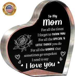 Mothers Day Gifts for Mom, Mom Birthday Gifts - Acrylic Keepsake 3.9X3.9 Inch -  - Picture 1 of 8