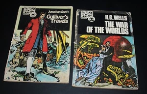 The War of the Worlds HG Wells 1974 Illustrd & Gulliver's Travels NOW AGE BOOKS - Picture 1 of 8