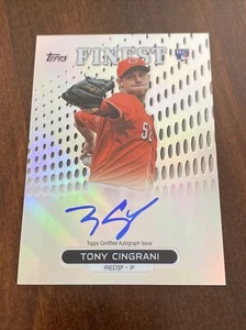 Tony Cingrani Reds 2013 Topps Finest SILVER REFRACTOR AUTOGRAPH AUTO ROOKIE RC - Picture 1 of 2