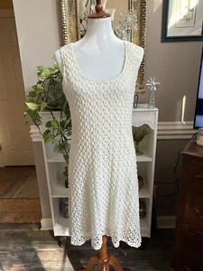 Gorgeous AUW Sz S Full Crochet Lined High Low Dress - Picture 1 of 7