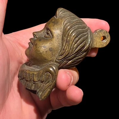 Heurtoir De Porte En Bronze  & XVII Où XVIII Eme & Angelot & Amour & Religieux  - Photo 1/4