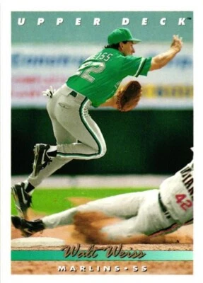 1993 Upper Deck Baseball Card #533 Walt Weiss - Image 1 of 2