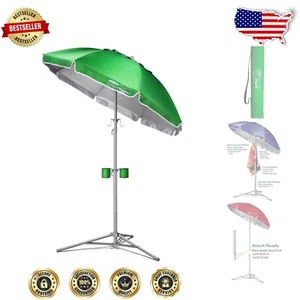 Ultimate Portable Sun Shade Umbrella - Lightweight & Adjustable Green Design - Picture 1 of 8