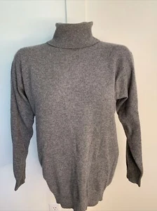 Exclusively For Lord & Taylor Womens Sz S Cashmere Gray Turtleneck Neck Sweater - Picture 1 of 5