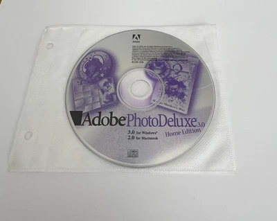 Adobe Photo Deluxe Home Edition 3.0 - CD ONLY - SERIAL # NOT INCLUDED!!! - Image 1 of 2