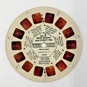 Bugs Bunny and Porky Pig in "TV Trouble" View-Master Reel 3 - Picture 1 of 2