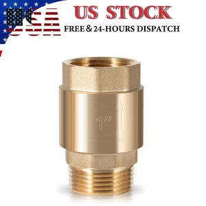 SP0465X-100 One Way Brass Check Valve, 1" NPT male in/ 1" FNPT out - Picture 1 of 8