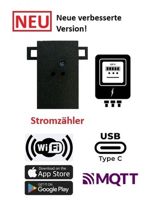 Ferraris MQTT-Stromzähler D1-Mini ESP8266 TASMOTA WLAN FHEM/ioBroker/OpenHAB/HA - Bild 1 von 4
