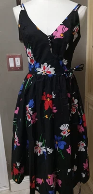 LANZ ORIGINALS -  BLACK PRINT SUNDRESS - SIZE 5-6 - Image 1 of 4