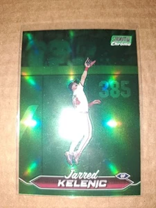 2024 Topps Stadium Club Chrome Green Refractor Jarred Kelenic #74 Atlanta Braves - Picture 1 of 2