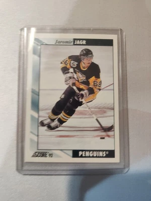 1992-93 Score Penguins Hockey Card  Jaromir Jagr #113 - Image 1 of 2