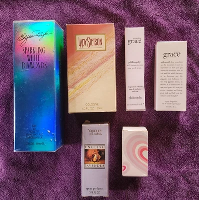 Lote 6 colonia para damas nueva en caja: Lady Stetson diamantes blancos brillantes Avon Foto 1 de 2