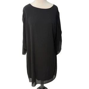 Grace Karin Women's 2XL Black Sheer Sleeve Lined Party Cocktail Dress - Picture 1 of 12