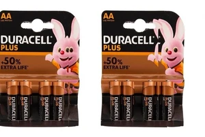 Batería alcalina AA Duracell PLUS POWER MN1500 LR6 - Paquete de 8 pilas - Imagen 1 de 1