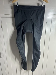 Medias de ciclismo Crane activas acolchadas térmicas | Para hombre | Negras/Reflectantes | Grandes - Imagen 1 de 9