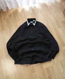 90s Versace Classic Vintage Black Button Shirt Cotton Made in Italy Size XL Mens - Picture 1 of 14
