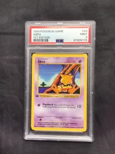 Pokemon Cards: Base Set 1st Edition Common: Abra 43/102 PSA 9 - Picture 1 of 6
