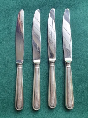 Cuchillo de mesa CHRISTOFLE ALBI X 4 cubiertos plateados Francia Foto 1 de 4