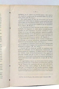 Enquête sur la Vivisection nommée le 29 Octobre 1889 Protection animaux 1889 - Picture 1 of 7