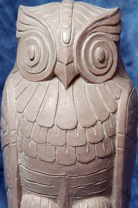 Paar Library of Congress Art Deco schwere gegossene Eule Buchstützen - Bild 1 von 10