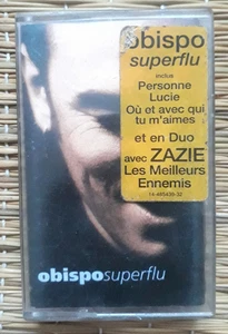 Vintage Cassette Obispo – Superflu - Les Meilleurs Ennems - K7 audio Tape... - Picture 1 of 2