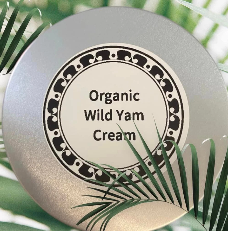 Crema de ñame silvestre orgánica artesanal, 4 oz, equilibrio hormonal natural, menopausia Foto 1 de 4