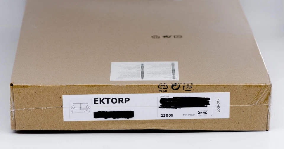 IKEA Ektorp Bezug 2er Sofa Tallmyra beige Couch Husse Ersatzbezug Wechsel - Bild 1 von 1