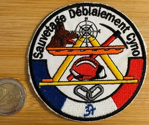 ECUSSON PATCH SAUVETAGE DÉBLAIEMENT CYNO. (ÉCU 53) TRÈS RARE - Picture 1 of 3