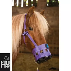 Weidemauze von Hy Equestrian 5 GRÖSSEN SCHWARZ oder LILA - Laminitis vorbeugen - Bild 1 von 11