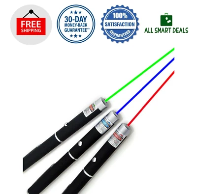 Puntero Laser Lapiz De Luz Laser Alta Potencia 3 Farben Verde Azul Rojo 3er Pack - Bild 1 von 4