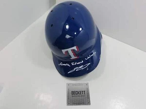 SEBASTIAN WALCOTT SIGNED Full Name TEXAS RANGERS FULL SIZE BATTING HELMET BAS - Picture 1 of 5