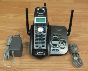 Panasonic (KX-TG5633B) Charging Base & Cordless Handset (KX-TGA560B) Telephone - Picture 1 of 10