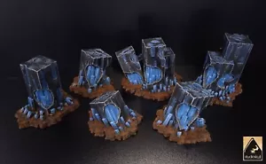 3d printed Scifi Rocks Alien Scenery Terrain for War Games 28mm/32mm Painted - Picture 1 of 3