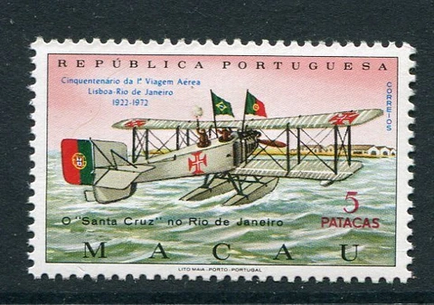 Macao Scott 427, MNH, 1972 Lisbon Rio Flight Cover