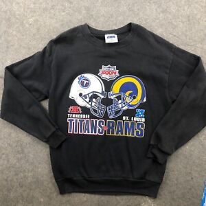 Vintage Super Bowl XXXIV Sweatshirt Medium Tennessee Titans vs St Lous Rams 2000