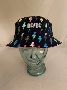 AC/DC "Thunderstruck" Black Bucket Hat Lightning bolts One Size Unisex 2021 - Bild 1 von 8