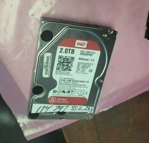 WD 2TB 3.5" SATA (WD20EFRX-68EUZN0) HARD DIRVE *TESTED AND WORKING* - Picture 1 of 1
