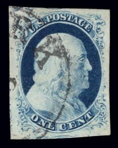 MOMEN: US STAMPS #9 IMPERF USED PSE GRADED CERT XF-SUP 95 LOT #91105 - Picture 1 of 3