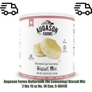 Augason Farms Buttermilk (No Leavening) Biscuit Mix 2 lbs 15 oz No. 10 Can