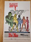 DR NO Movie Poster • 007 James Bond Sean Connery • 27 X 41 Inches • 1980 Reprint