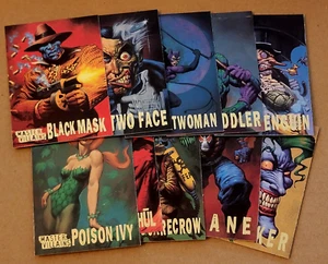 1995 Skybox Batman Master Series Complete 10 Card Master Villains Insert Set - Picture 1 of 2