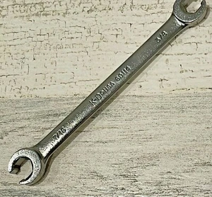 KD Tools 60114 Satin 7/16" x 3/8" Open End Wrench 12 Point USA NOS - Picture 1 of 8