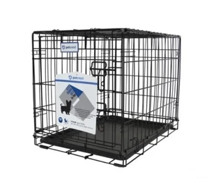 Petcrest eintürige Hundekiste Farbe schwarz 18x12x14 Zoll Zwinger eintürig NEU! - Bild 1 von 14