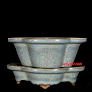 6.6" Antigua Canción Dinastía Jun Horno Porcelana Lombriz de Tierra Barro Caminar Maceta - Imagen 1 de 9
