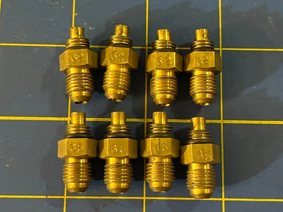 Boquillas, #62, 65, Enderle, 8ea., inyección de combustible, soplado, 6-71, 671, 8-71, 871 Foto 1 de 1